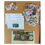Selection of Stamps from Ifni,  Montenegro, Nevis, Nigeria, Nicaragua