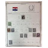 Collection of stamps from Pakistan, Paraguay and Peru dating back to 1860