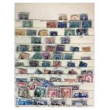 Collection of stamps from Pakistan, Paraguay and Peru dating back to 1860