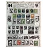 Collection of stamps from Pakistan, Paraguay and Peru dating back to 1860