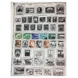 Collection of stamps from Pakistan, Paraguay and Peru dating back to 1860