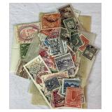 Collection of stamps from Pakistan, Paraguay and Peru dating back to 1860