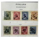 Collection of Stamps from Finland Dating  back to 1916