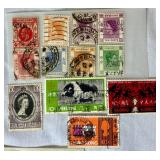 Bundle of Postage Stamps from Hong Kong Dating back to  1885