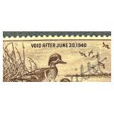 1939 $1 U.S. Federal Migratory Bird Hunting Stamp