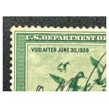 1937 $1 U.S. Federal Migratory Bird Hunting Stamp