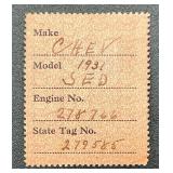 Federal Use Tax of Motor Vehicle Stamps - 1942 - 2 Stamps