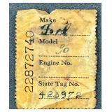 Federal Use Tax of Motor Vehicle Stamps - 1944 - 5 Stamps