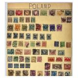 Large Collection of Postage Stamps from Poland dating back to early 1900