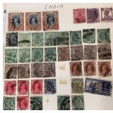 Collection of Stamps from India and Nepal dating back to 1882