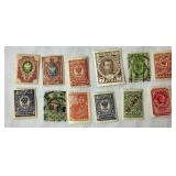 Collection of Russian Stamps dating back to 1889