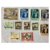 Bundle of Postage Stamps from Vatican City, Venezuela and Yemen