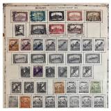 Large Assortment of Stamps from Hungary dating back to 1874
