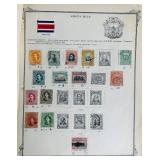 Selection of Stamps from Costa Rica - dating back to 1863