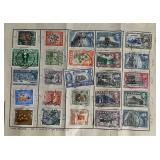 Assortment of Postage Stamps from Belize, Ceylon, Congo, Cyprus, and Dahomy
