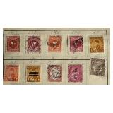 Collection of Postage Stamps from Egypt dating back to 1882