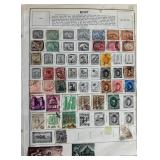 Collection of Postage Stamps from Egypt dating back to 1882