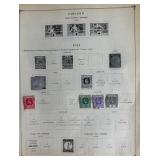 Postage Stamp Assortment from Ecuador, Ethiopia and Fiji dating back to late 1800