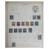 Postage Stamp Assortment from Ecuador, Ethiopia and Fiji dating back to late 1800