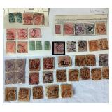 Assortment of Postage Stamps from Australia and Victoria dating back to 1875