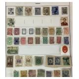 Assortment of International Stamps from Palestine, Turkey and Uruguay