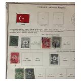 Assortment of International Stamps from Palestine, Turkey and Uruguay