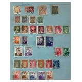 Assortment of International Stamps from Palestine, Turkey and Uruguay