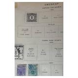 Assortment of International Stamps from Palestine, Turkey and Uruguay