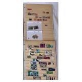 Assortment of International Stamps from Palestine, Turkey and Uruguay