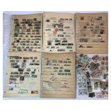 Assortment of International Stamps from Palestine, Turkey and Uruguay