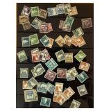 Assortment of International Stamps from Palestine, Turkey and Uruguay