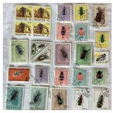 Animal Stamps from the Around the World of Fish, Insects, Birds, Butterflies, Animals and Sealife