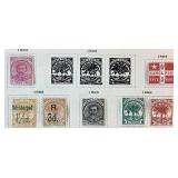 Collection of Stamps from Samoa, Slovakia, Salvador and Spanish Sahara