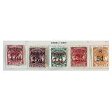 Collection of Stamps from Samoa, Slovakia, Salvador and Spanish Sahara