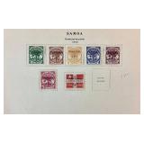 Collection of Stamps from Samoa, Slovakia, Salvador and Spanish Sahara