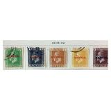 Collection of Stamps from Samoa, Slovakia, Salvador and Spanish Sahara