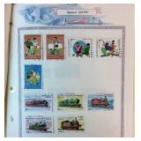 Collection of Stamps from Samoa, Slovakia, Salvador and Spanish Sahara