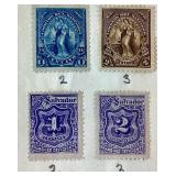 Collection of Stamps from Samoa, Slovakia, Salvador and Spanish Sahara