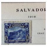 Collection of Stamps from Samoa, Slovakia, Salvador and Spanish Sahara