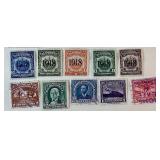 Collection of Stamps from Samoa, Slovakia, Salvador and Spanish Sahara