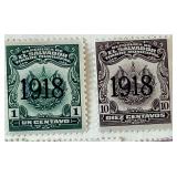 Collection of Stamps from Samoa, Slovakia, Salvador and Spanish Sahara