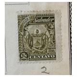 Collection of Stamps from Samoa, Slovakia, Salvador and Spanish Sahara