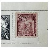 Collection of Stamps from Samoa, Slovakia, Salvador and Spanish Sahara