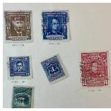 Collection of Stamps from Samoa, Slovakia, Salvador and Spanish Sahara