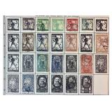 Collection of Postage Stamps from Yugoslavia dating back to early 1900