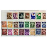 Collection of Postage Stamps from Yugoslavia dating back to early 1900