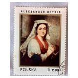 Collection of Themed International Stamps of Space, Airplanes, Flowers, Auto, Ships, Trains, Sports, Art and Costumes