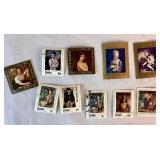 Collection of Themed International Stamps of Space, Airplanes, Flowers, Auto, Ships, Trains, Sports, Art and Costumes