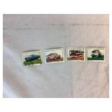 Collection of Themed International Stamps of Space, Airplanes, Flowers, Auto, Ships, Trains, Sports, Art and Costumes