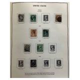 United States Liberty Stamp Album with stamps dating back to 1851
